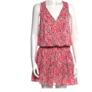 Ramy Brook Vibrant Pink Floral Mini Dress